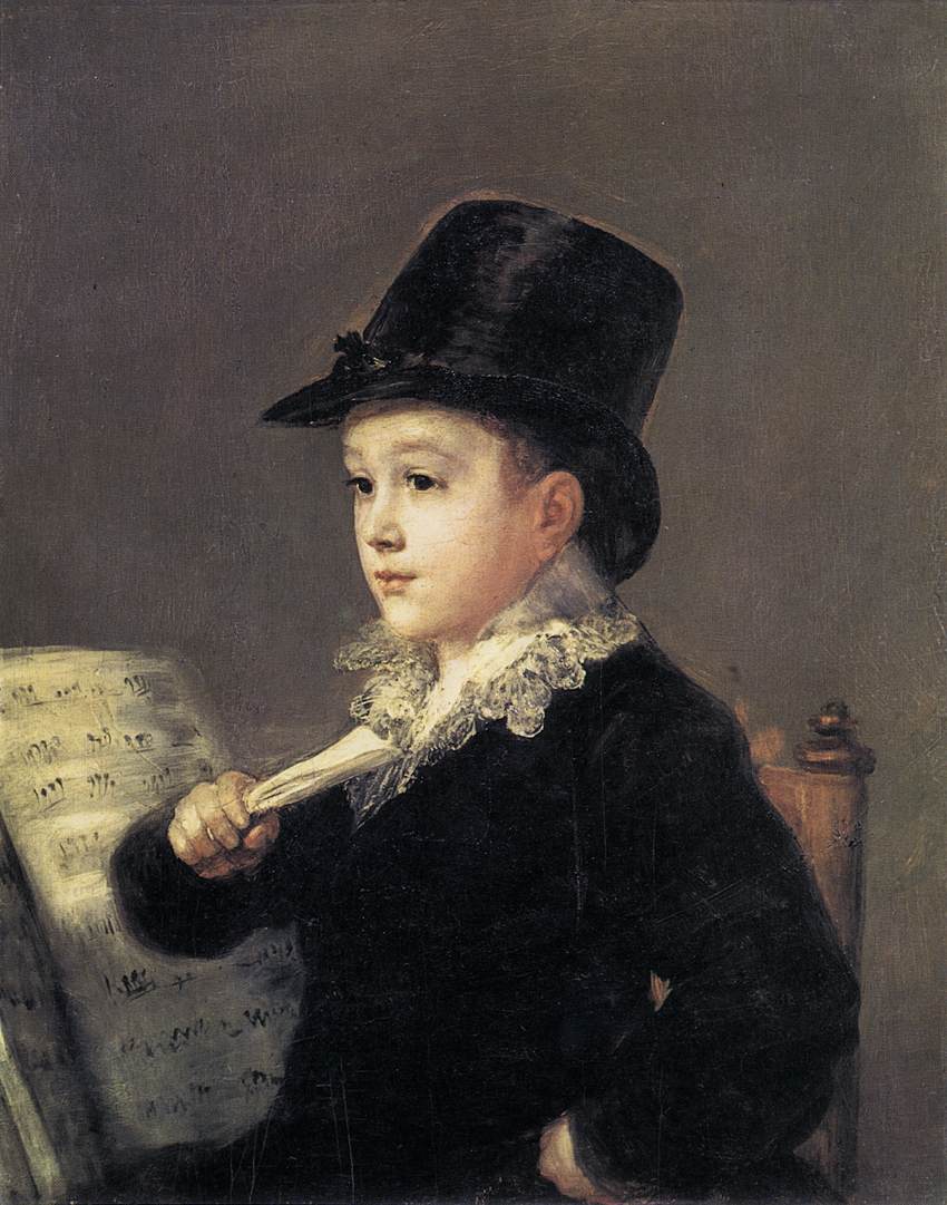 Portrait of Mariano Goya, the Artist's Grandson by GOYA Y LUCIENTES, Francisco de