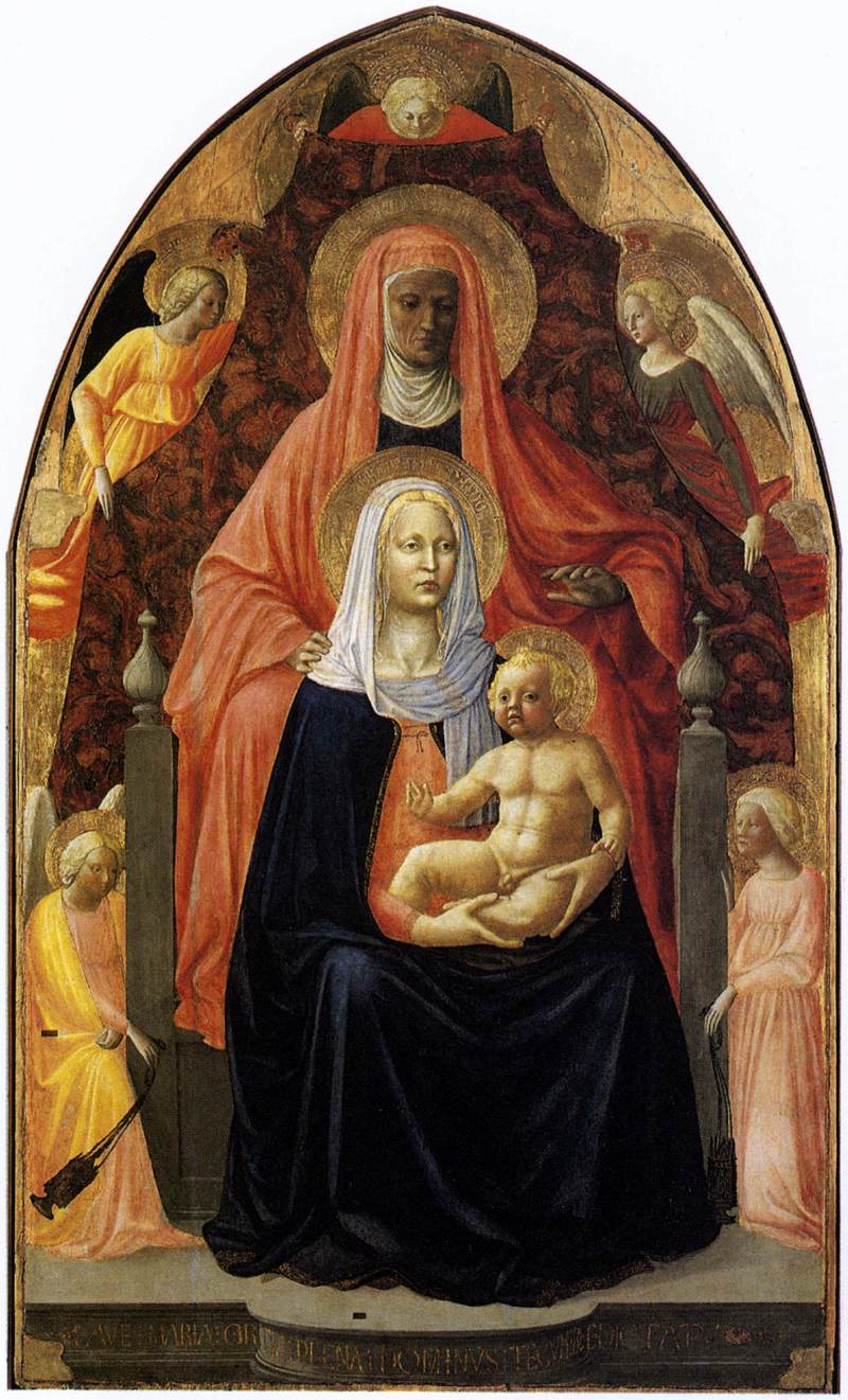 Madonna and Child with St Anne by