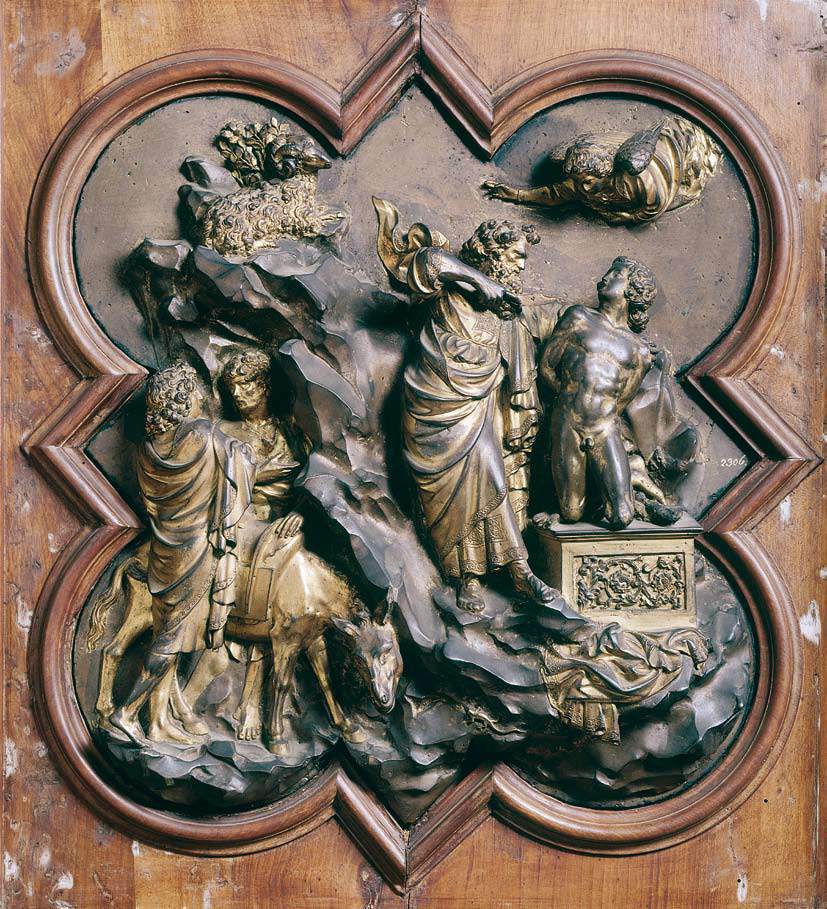 Sacrifice of Isaac by GHIBERTI, Lorenzo