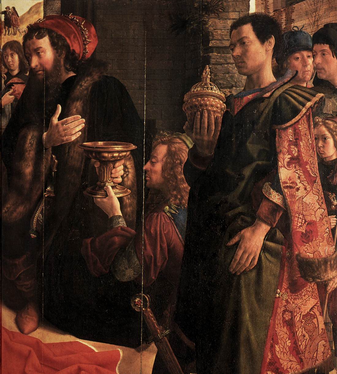 Monforte Altarpiece (detail) by GOES, Hugo van der