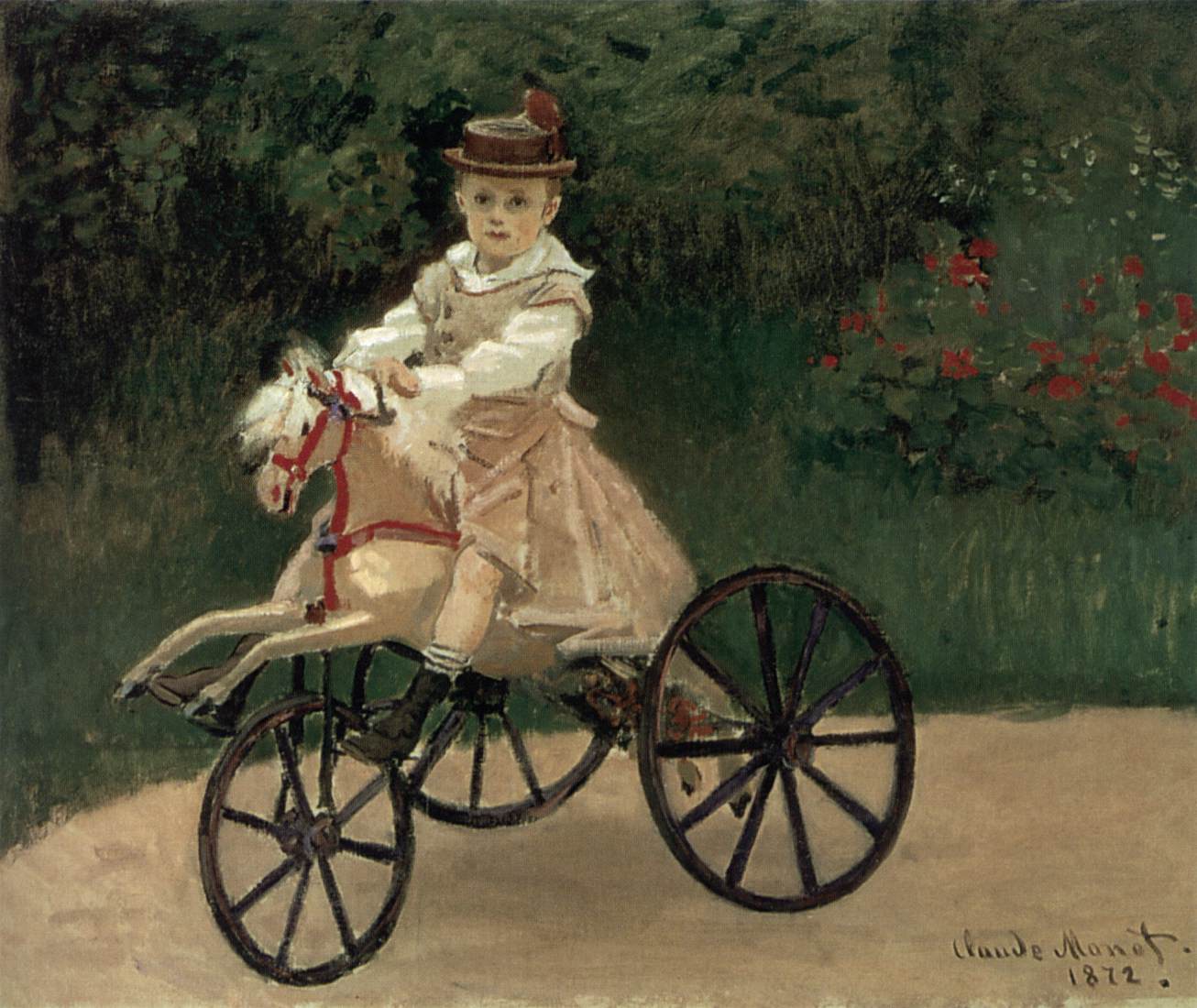 Jean Monet on His Mechanical Horse by MONET, Claude