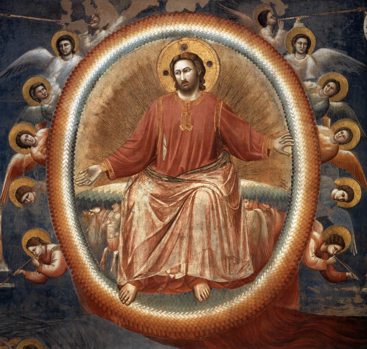 Last Judgment (detail) by GIOTTO di Bondone