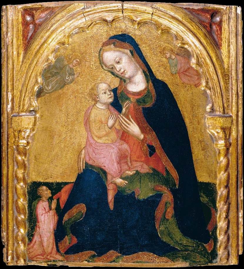 Madonna of Humility with a Donor and Angels by ZANINO DI PIETRO