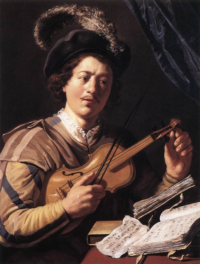 The Violin Player by LIEVENS, Jan