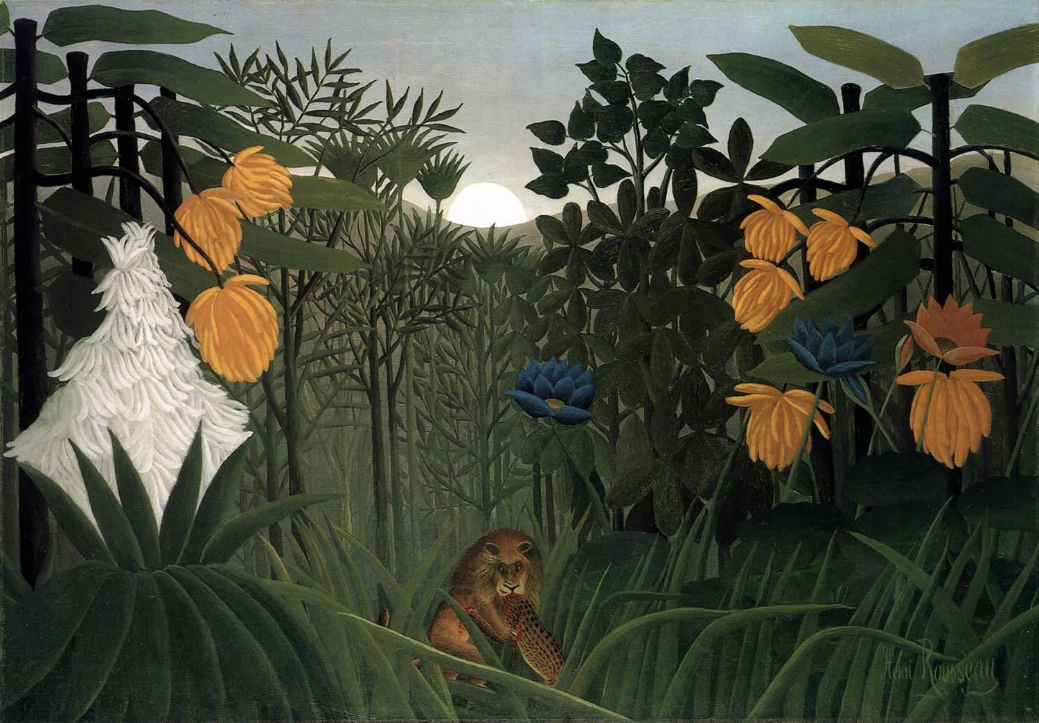 The Repast of the Lion by ROUSSEAU, Henri