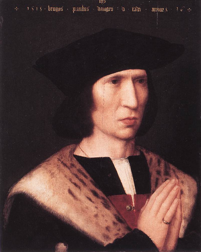 Portrait of Paulus de Nigro by ISENBRANT, Adriaen