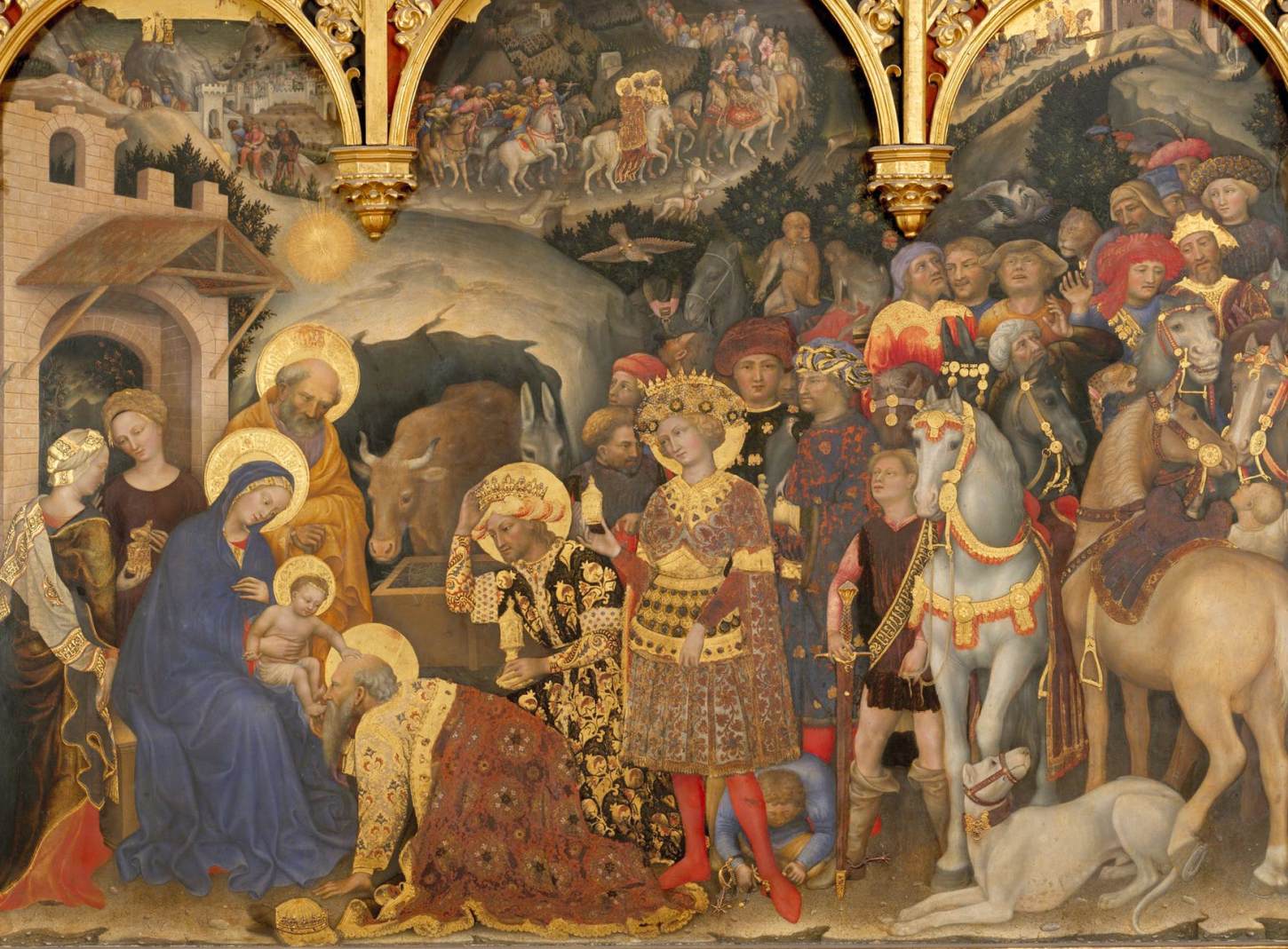 Adoration of the Magi (detail) by