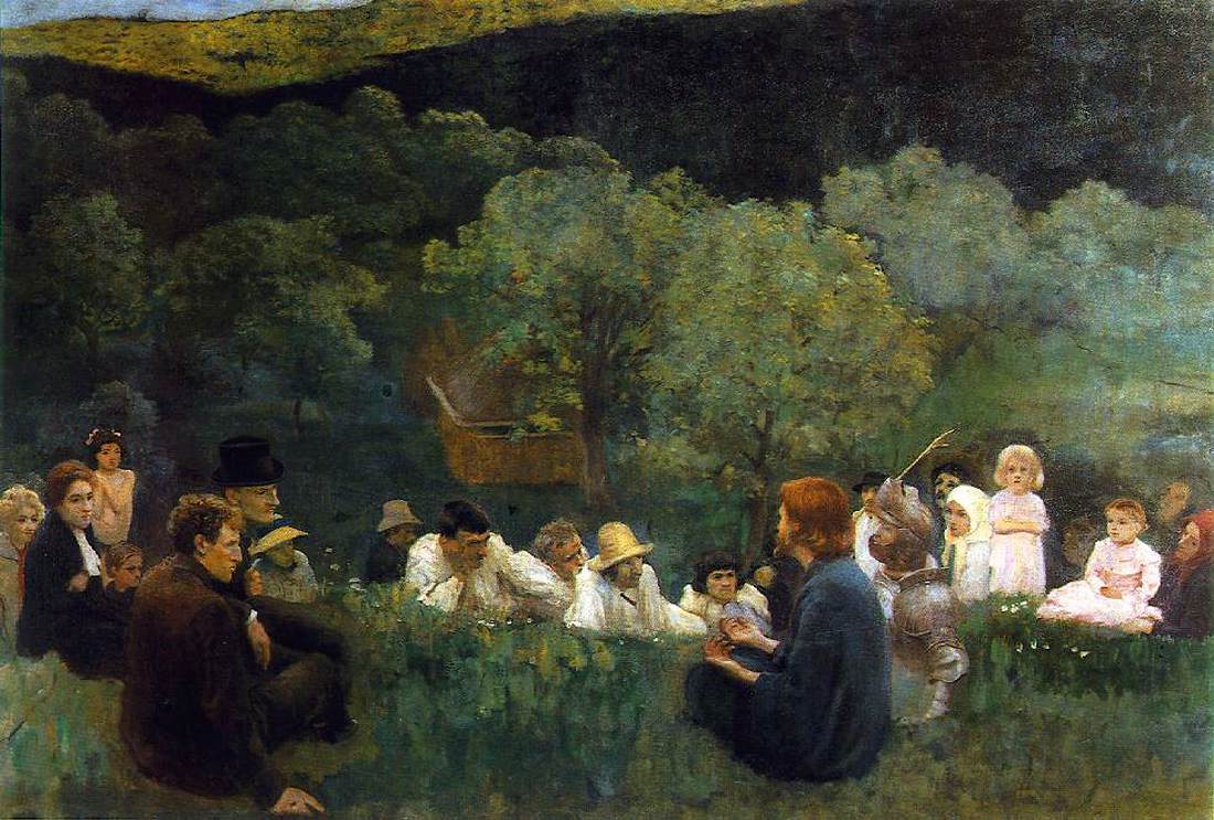 Sermon on the Mountain by FERENCZY, Károly