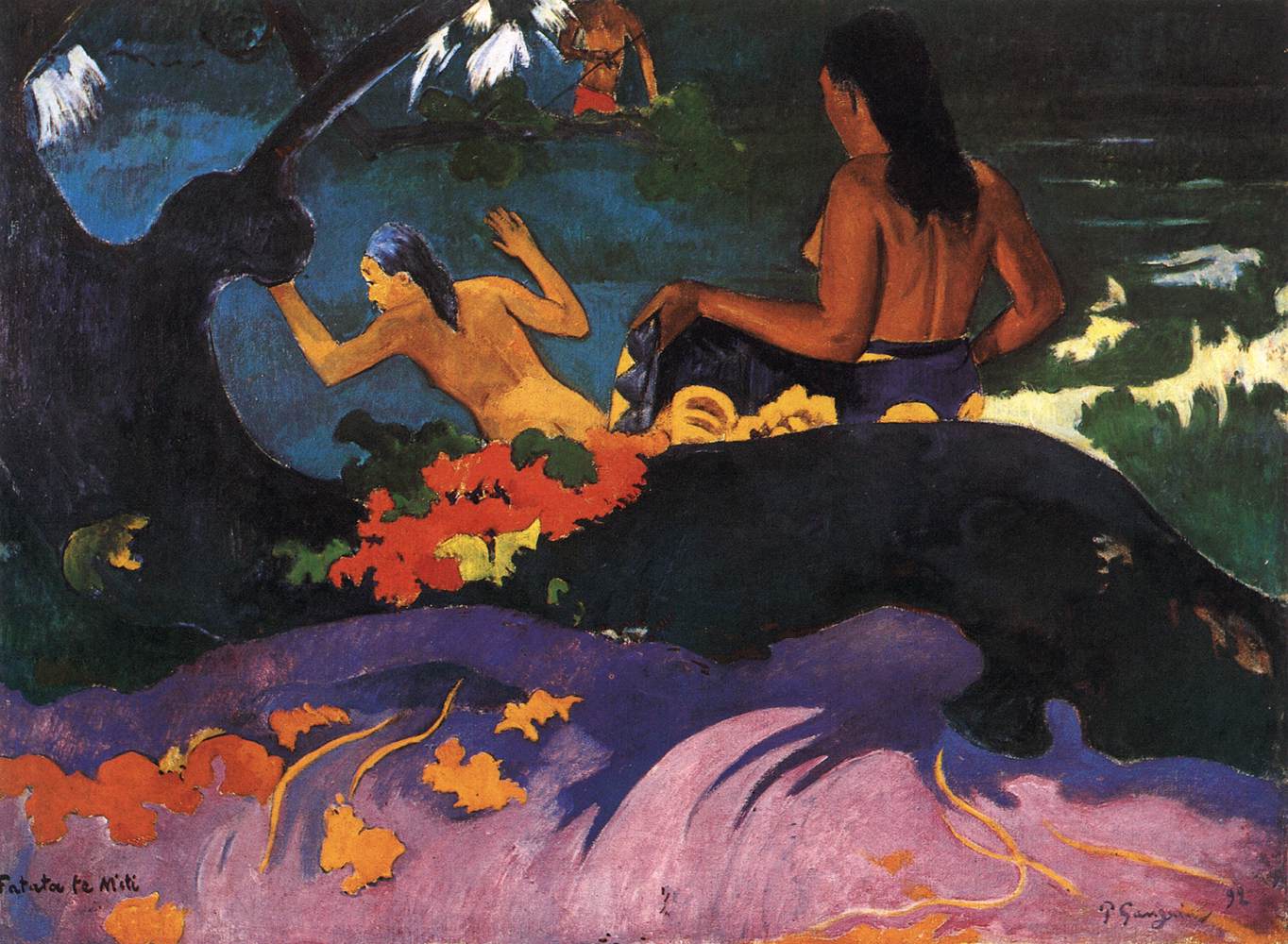 By the Sea (Fatata te Miti) by GAUGUIN, Paul