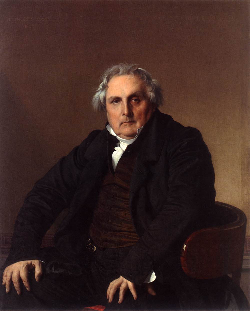 Monsieur Bertin by INGRES, Jean-Auguste-Dominique