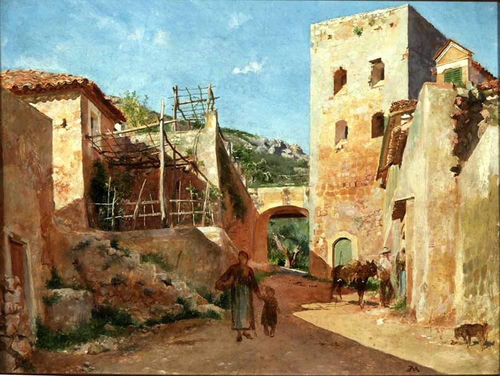 Street Scene near Antibes by