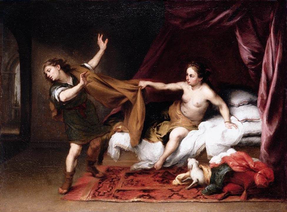 Joseph and Potiphar's Wife by MURILLO, Bartolomé Esteban