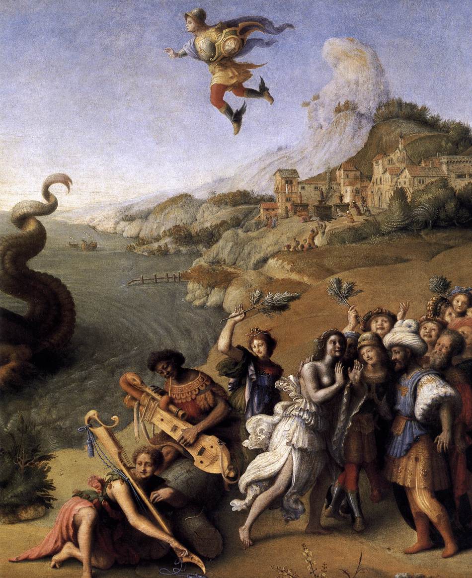 Perseus Frees Andromeda (detail) by PIERO DI COSIMO