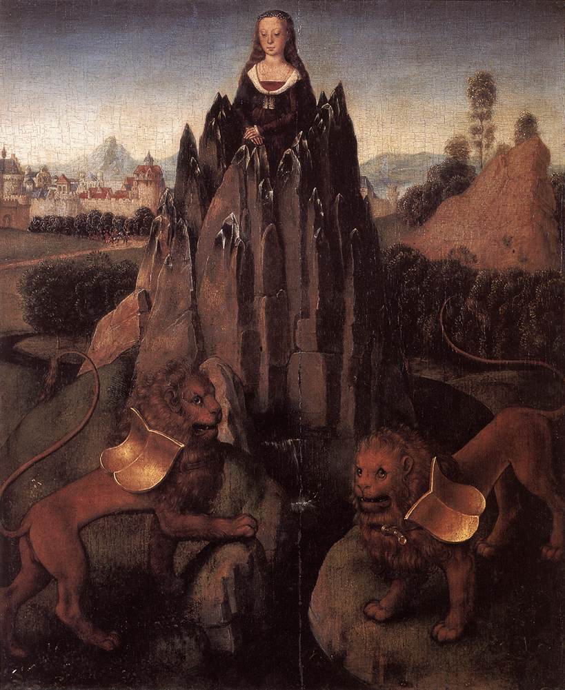 Allegory with a Virgin by MEMLING, Hans