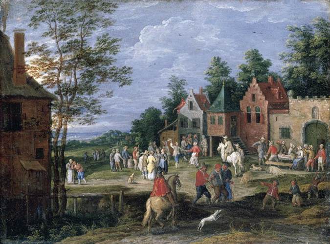 Village Scene by GIJSELS, Pieter