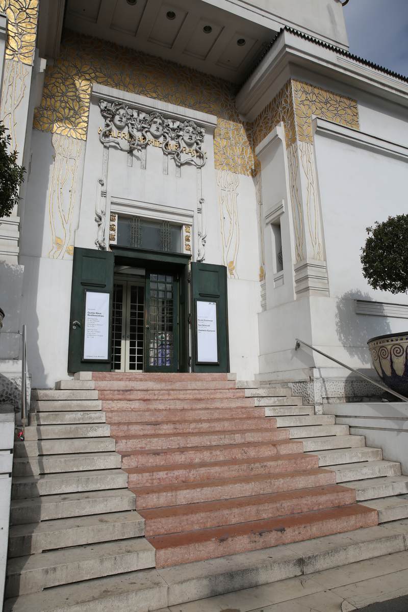 Secession Building: main entrance by OLBRICH, Josef Maria