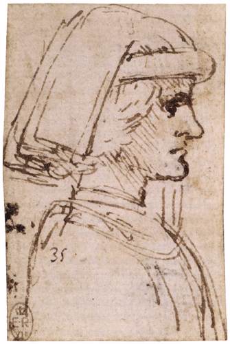 Lorenzo de' Medici by LEONARDO da Vinci