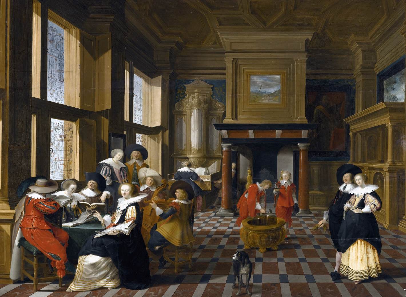 Interior Scene by DELEN, Dirck van