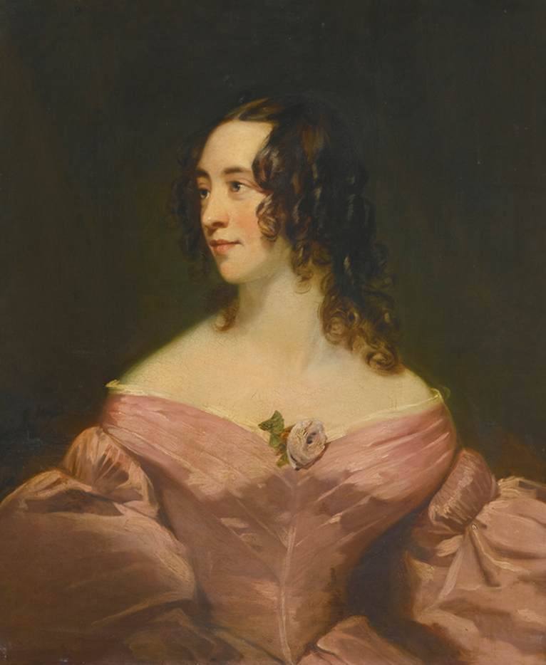 Portrait of a Lady in Pink by PHILLIPS, Thomas