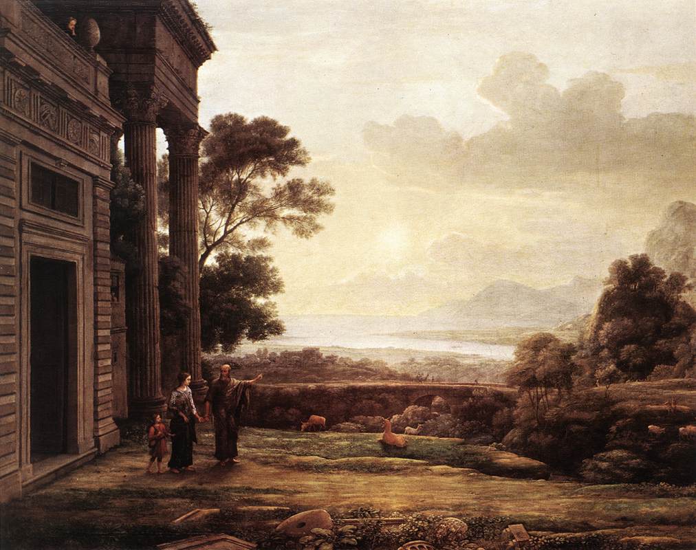 The Expulsion of Hagar by CLAUDE LORRAIN