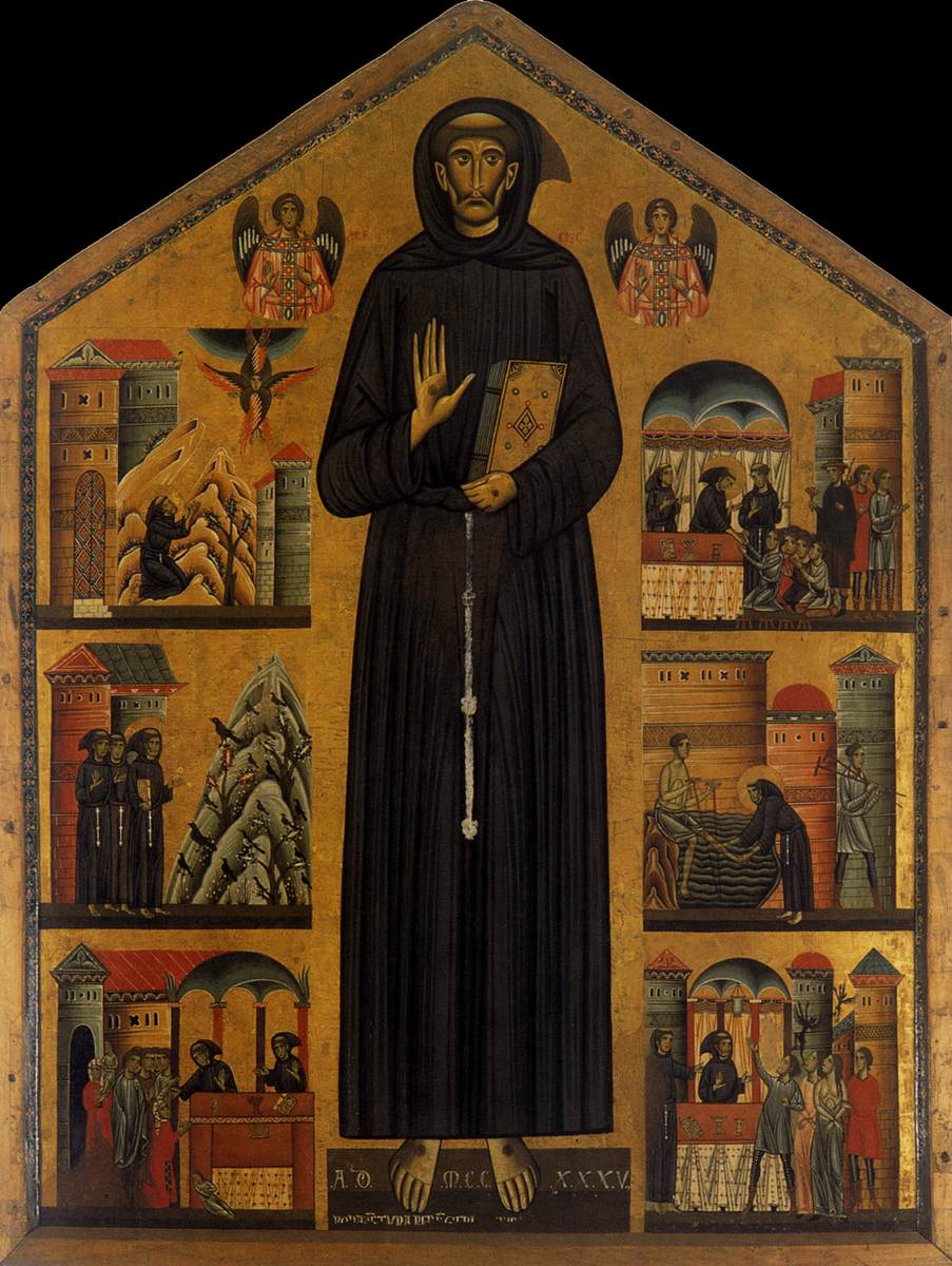 St Francis by BERLINGHIERI, Bonaventura