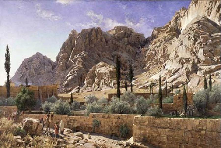 Saint Catherine's Monastery, Sinai by MECKEL, Adolf von