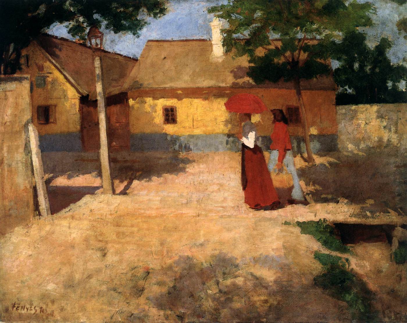 Forenoon in a Provincial Town by FÉNYES, Adolf