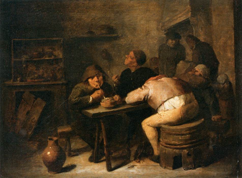 Interior of a Smoking Room by BROUWER, Adriaen