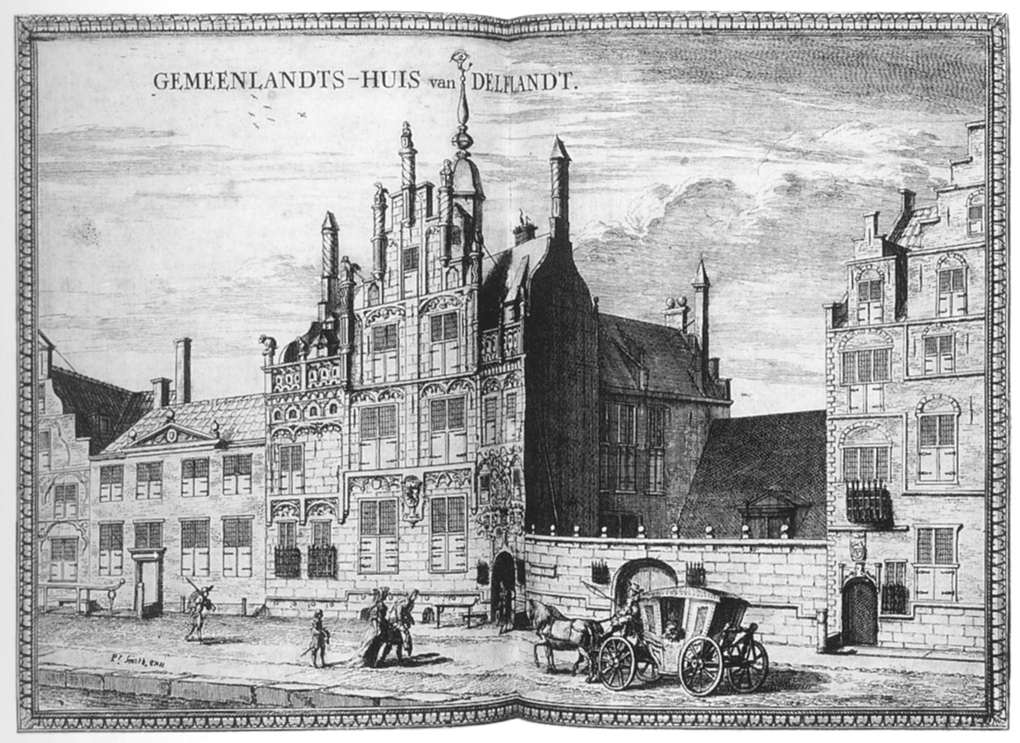 Gemeenlandshuis on the Oude Delft in Delft by DECKER, Coenraet