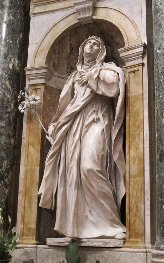 St Catherine of Siena by FERRATA, Ercole