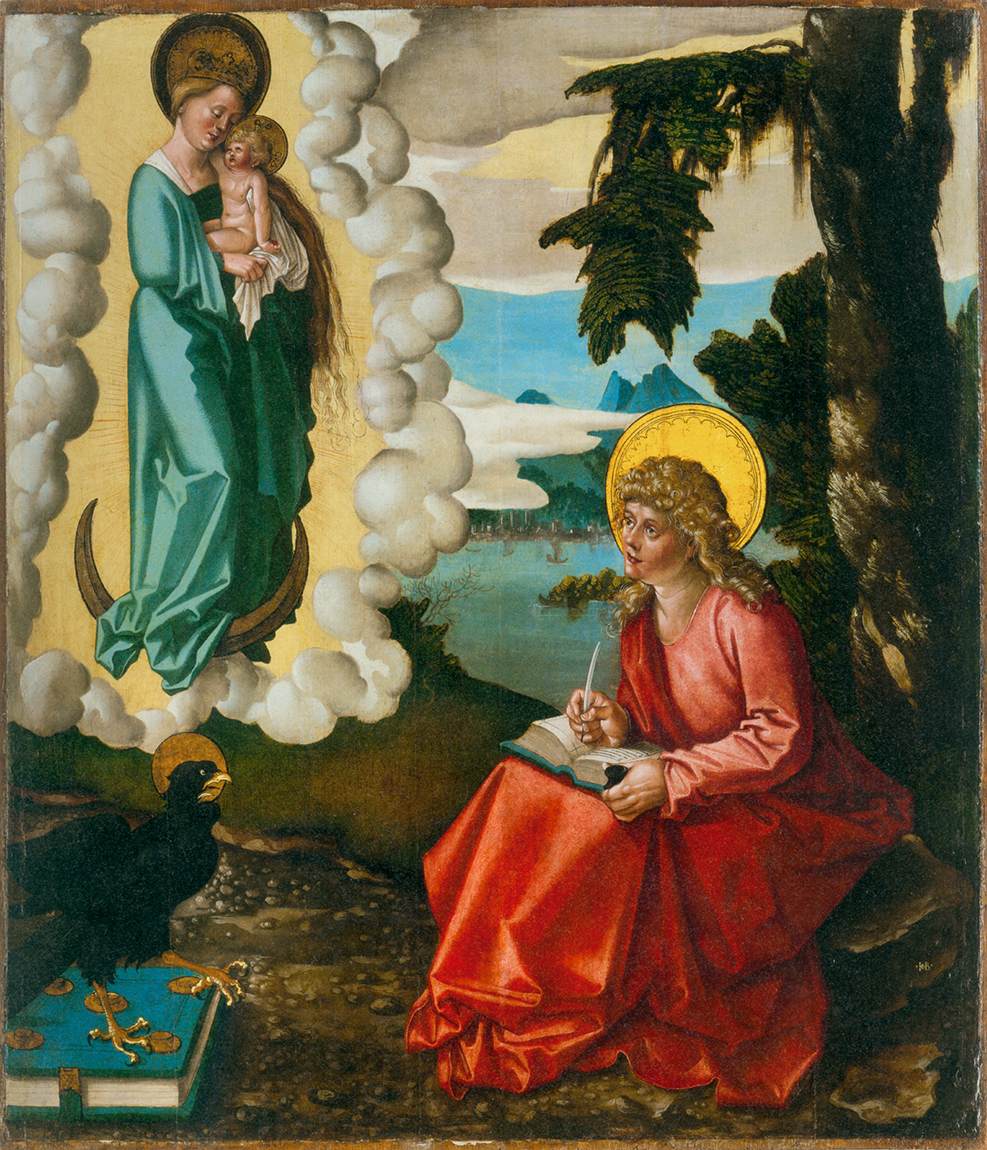 St John on Patmos by BALDUNG GRIEN, Hans