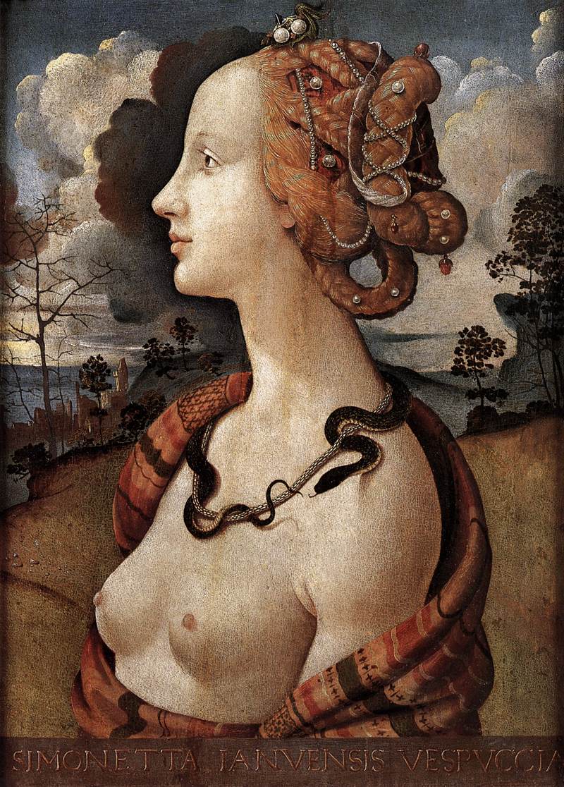 Portrait of Simonetta Vespucci by PIERO DI COSIMO