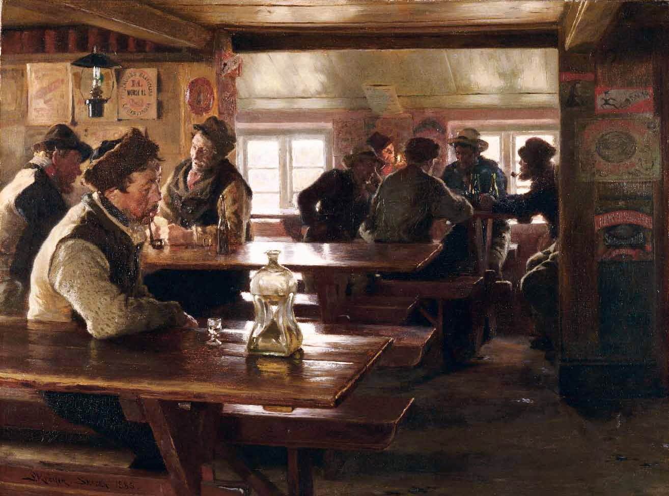 Interior of a Tavern by KRØYER, Peter Severin