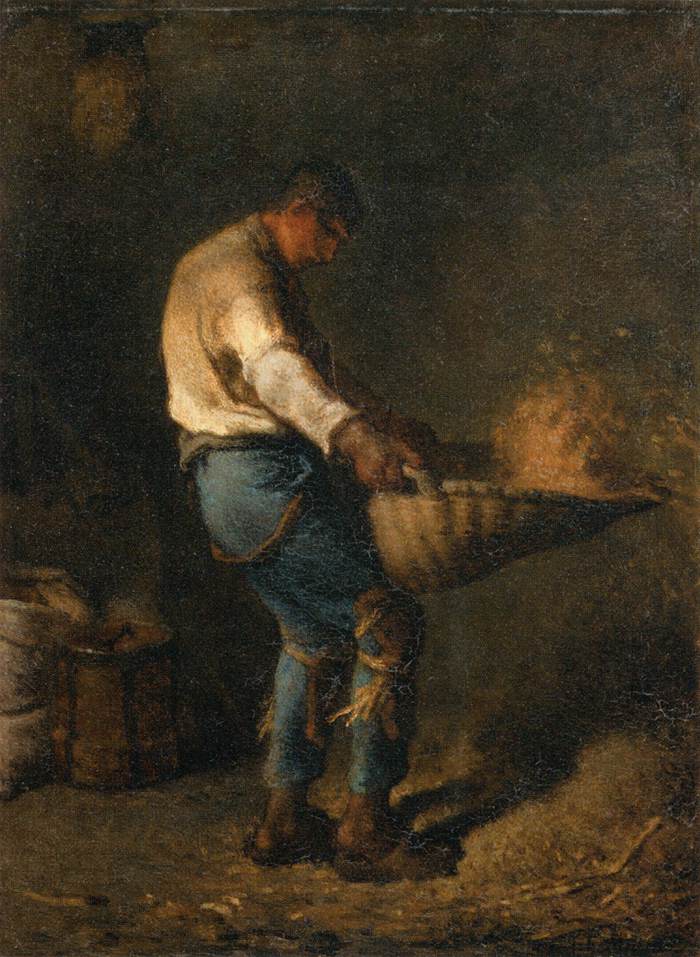 The Winnower by MILLET, Jean-François