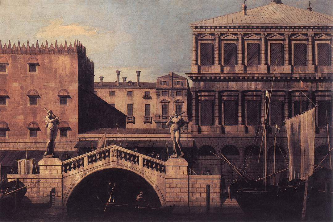 Capriccio: The Ponte della Pescaria and Buildings on the Quay by