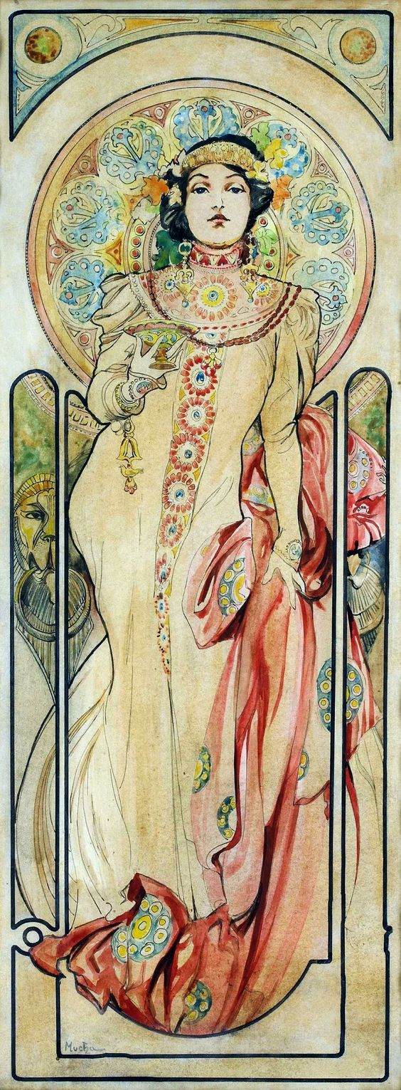 Poster design for Moët & Chandon champagne by MUCHA, Alphonse