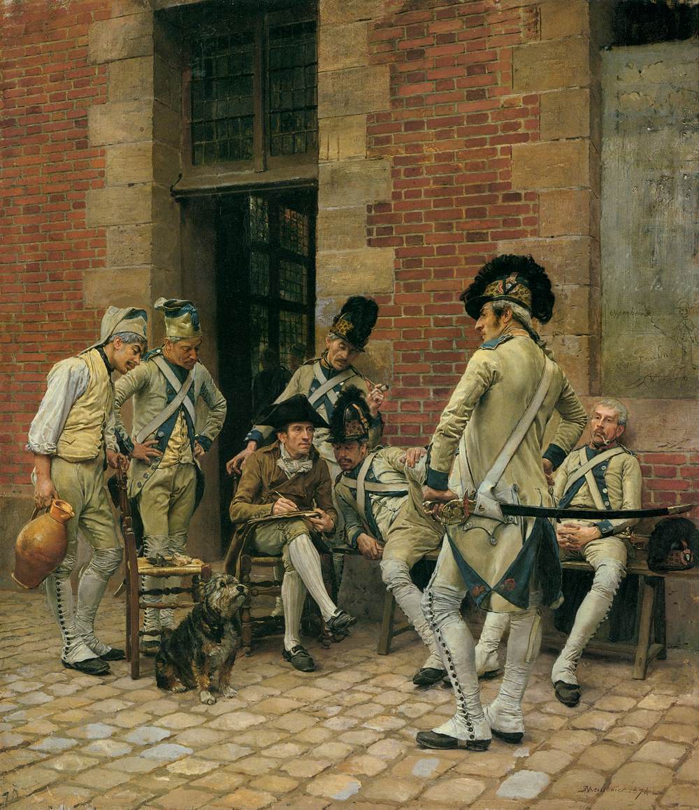 The Portrait of a Sergeant by MEISSONIER, Jean-Louis-Ernest