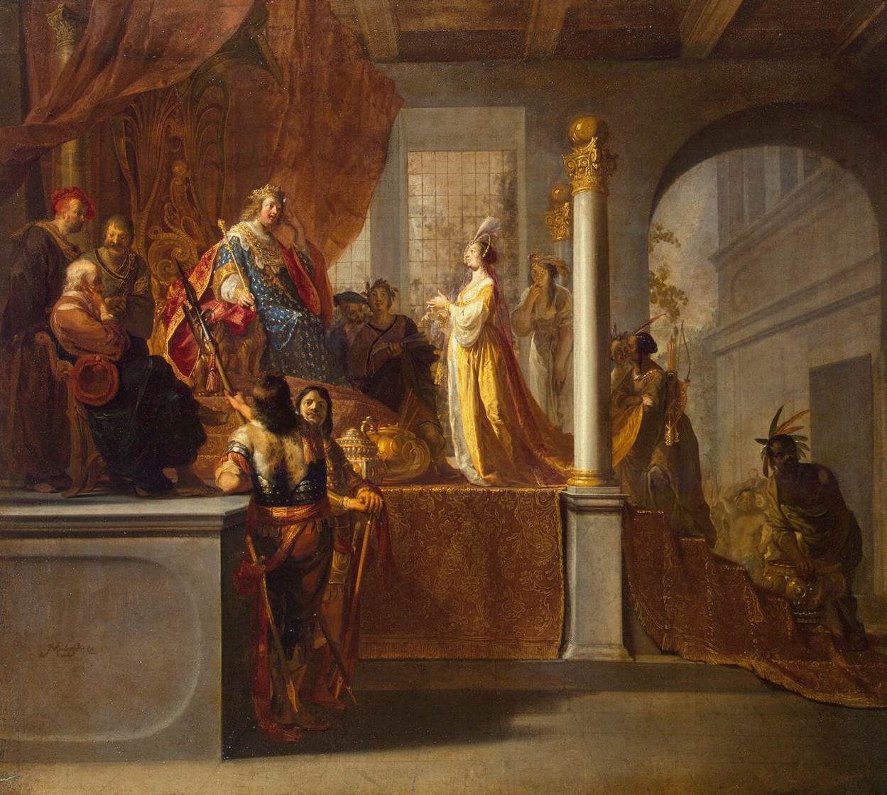 Queen of Sheba before Solomon by KNÜPFER, Nicolaus