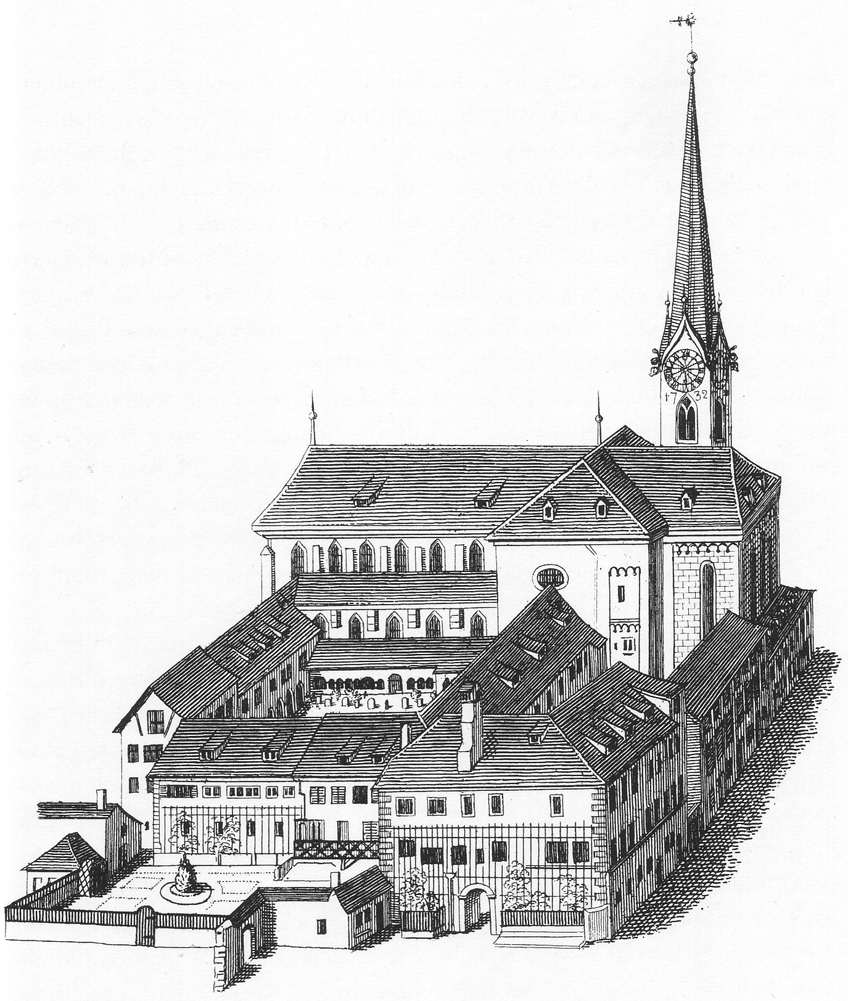 The Fraumünsterkirche in Zurich by KELLER, Heinrich