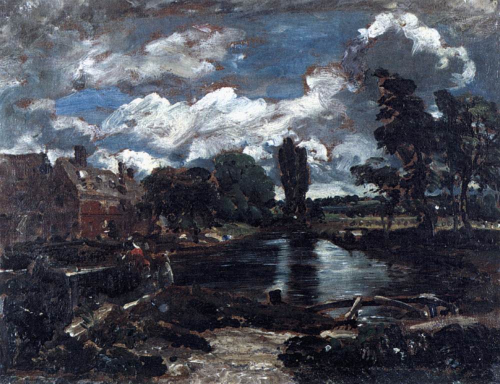 Flatford Mill from a Lock on the Stour by CONSTABLE, John