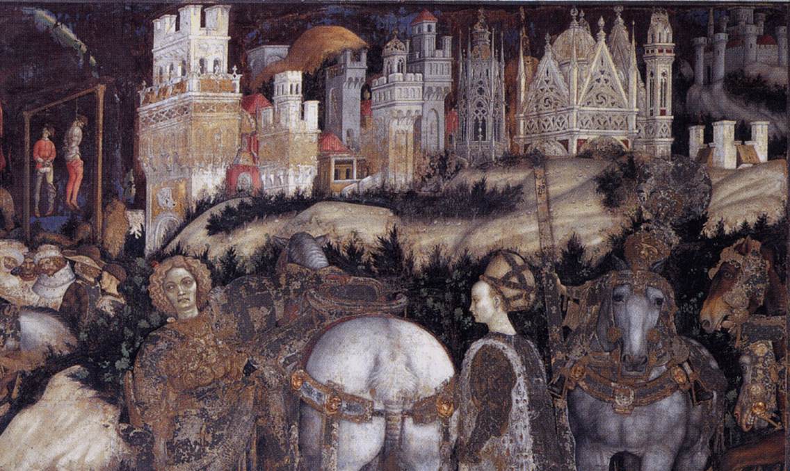 St George and the Princess of Trebizond (detail) by PISANELLO