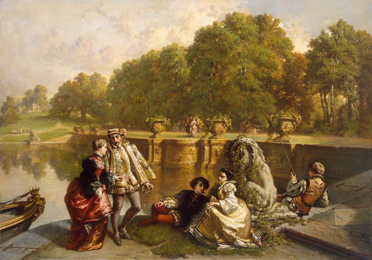 Scene in a Park by LIES, Jozef Hubert