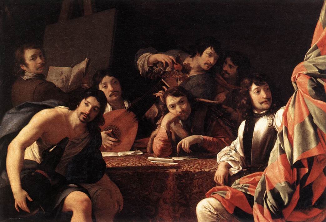 A Gathering of Friends by LE SUEUR, Eustache