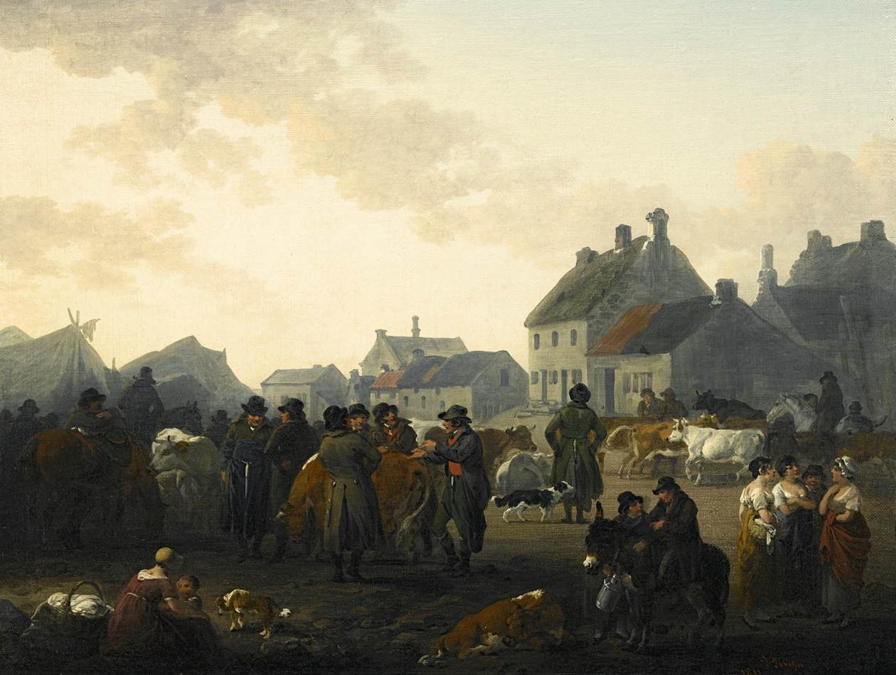 Market Day, Masham, North Yorkshire by IBBETSON, Julius Caesar