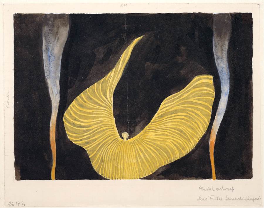 "Loïe Fuller in the Dance "The Archangel" by MOSER, Koloman