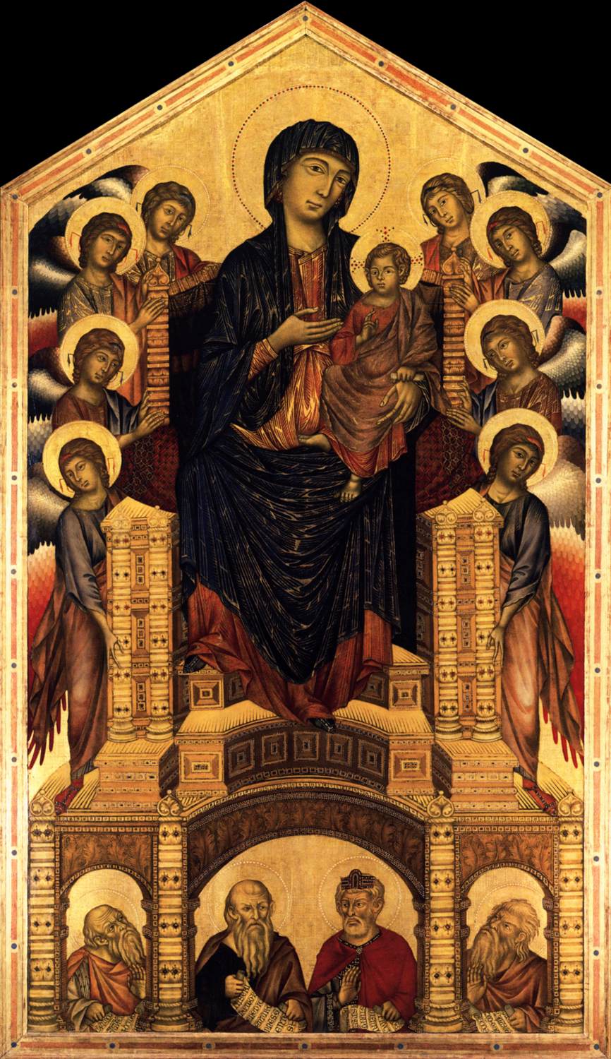 The Madonna in Majesty (Maestà) by CIMABUE