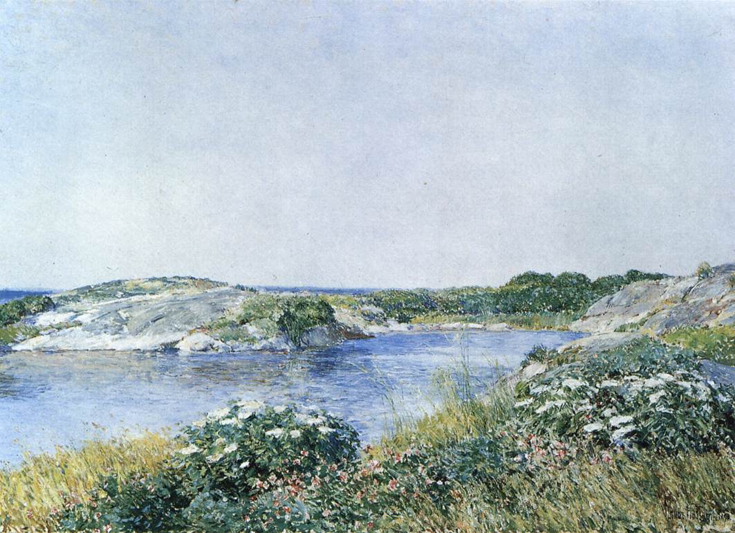 The Little Pond, Appledore by HASSAM, Childe