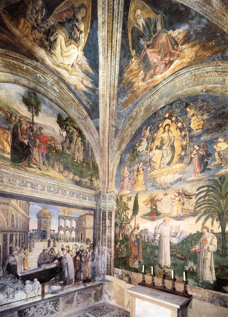 View of the Bufalini Chapel by PINTURICCHIO