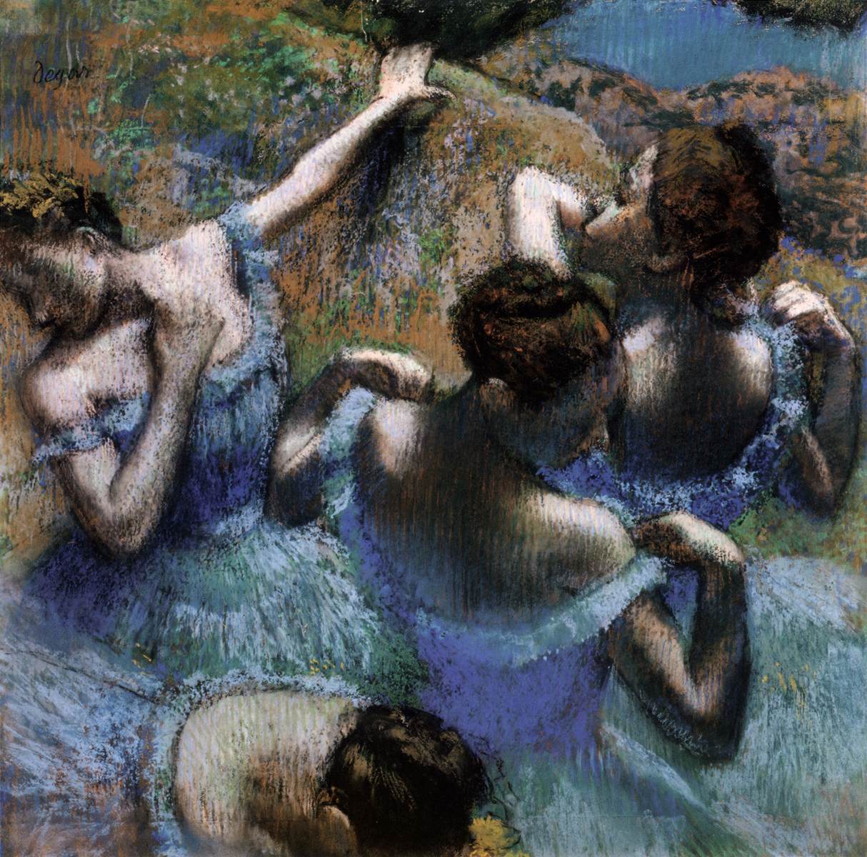 The Blue Dancers by DEGAS, Edgar