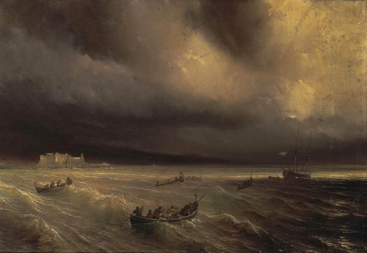 Storm in the Sea by GUDIN, Théodore